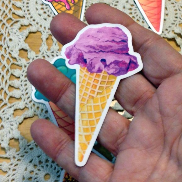 Stickers for cellphones, laptops, lockers, crafting, scrapbooks,ice cream cones - Picture 5 of 5